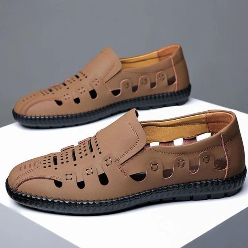 Ultralight Male Shoe Hole Shoes Outdoor Trekking Hiking Original Non-slip Wholesale Number 41 Daily Use Trend 2025 Men's Sandal