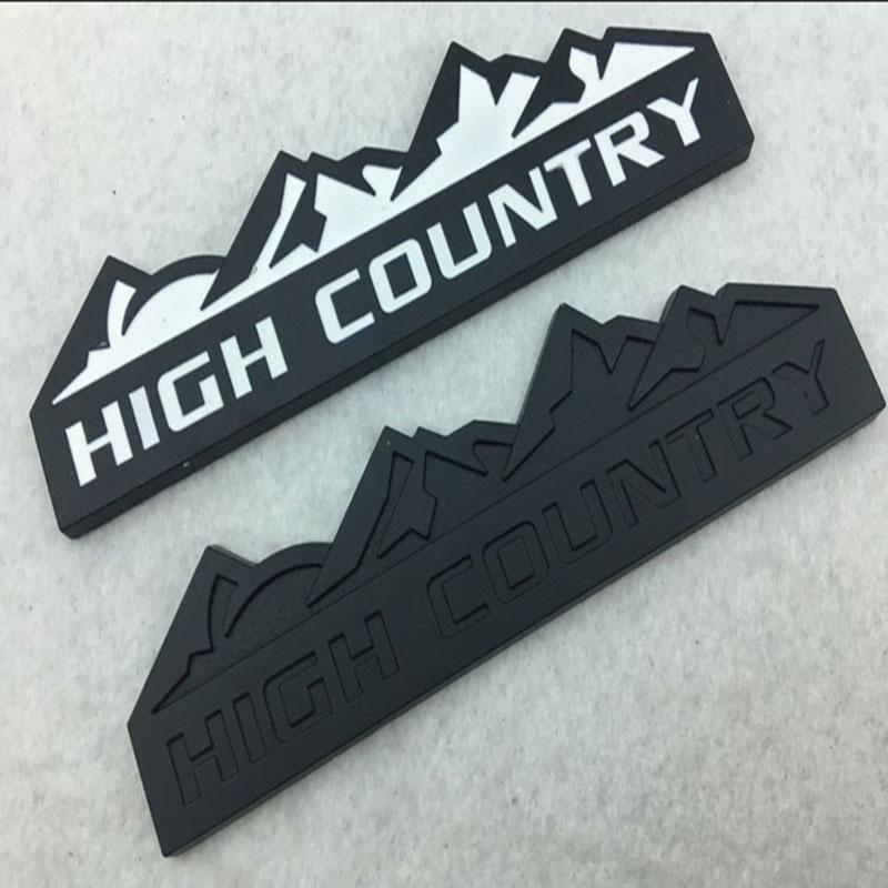 1pcs 3d Metal High Country Car Rear Emblem Badge Sticker For Fit