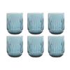 Stemmed Water Glasses - Home ESPRIT - Set of 6 - Crystal Blue - 12.41 X 13.65 X 14.39 Cm - Multicoloured - One Size