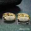 Earrings, Micro-inlaid Zircon French Jewelry, Fashionable and Elegant Workplace Accessories