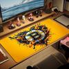 Boston Bruins Druck Kissen Rutschfest Laptop Tablet Großes Mauspadd XXL Matte Mini-PC Spielmatte Mit Verriegeltem Rand
