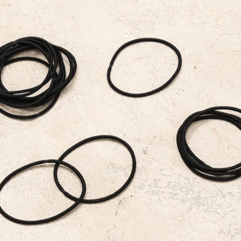 Daiso No Tip Thin Hair Straps  Pack Of 16