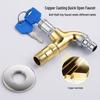 Outdoor Lockable Brass Faucet
