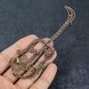 Copper Guitar Look Handmade Copper Eire Wrap Jewelry Pendant 2.09" L8q17