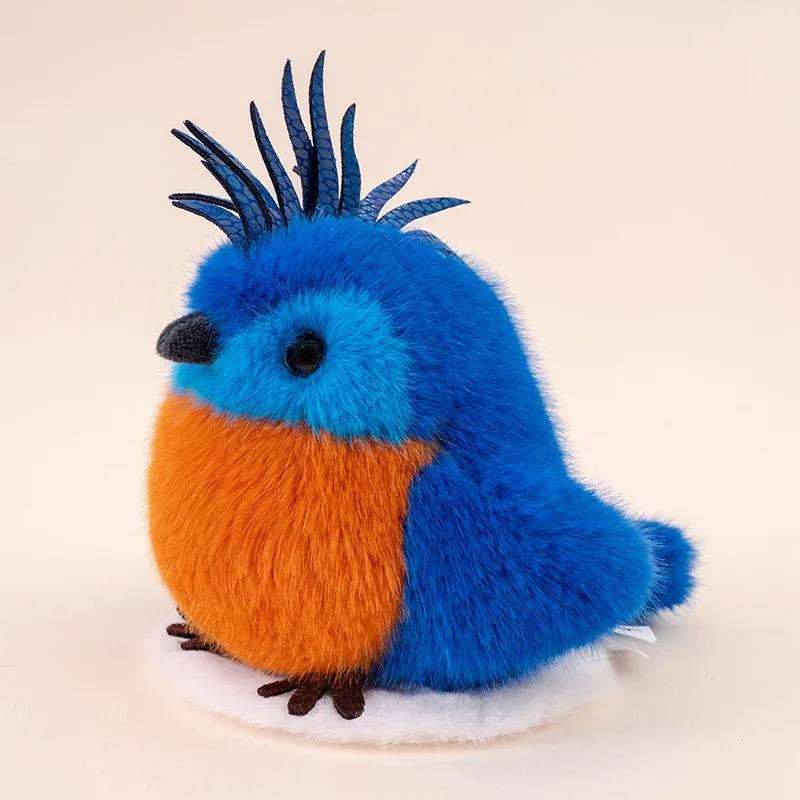 Lifelike Bird Plush Toy Soft Parrot Parrot Kiwi Bird Owl Sparrow Stuffed Plushies Simulation Animals Pendant Gift for Birthday