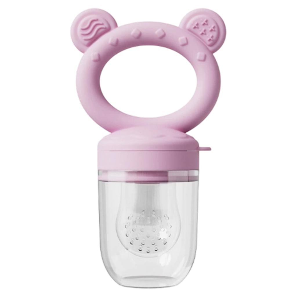 Baby Silicone Fruit Feeder Pacifier Safe Fresh Food Feeder for Infants Teething Relief Easy To Hold Self Feeding Baby Food Dispenser