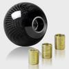 Real Carbon Fiber Shift Fits Includes Pitch Conversion Compatible with Toyota and Trucks Knob/Lever, Round, M8, M10, M12, Honda, Nissan, Mazda,