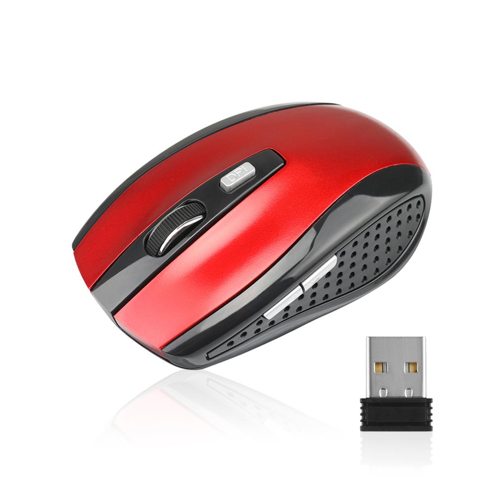 2.4G Wireless MouseMouse Ergonomic 800/1200/1600DPI 6 Mute Buttons Mouse  USB Receiver For Computer PC MacBook Tablet Laptops