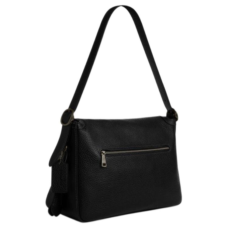 Coach Etta 29 Logo Leather Tote Shoulder Bag Large Women Bags Black CCE56-QBBK