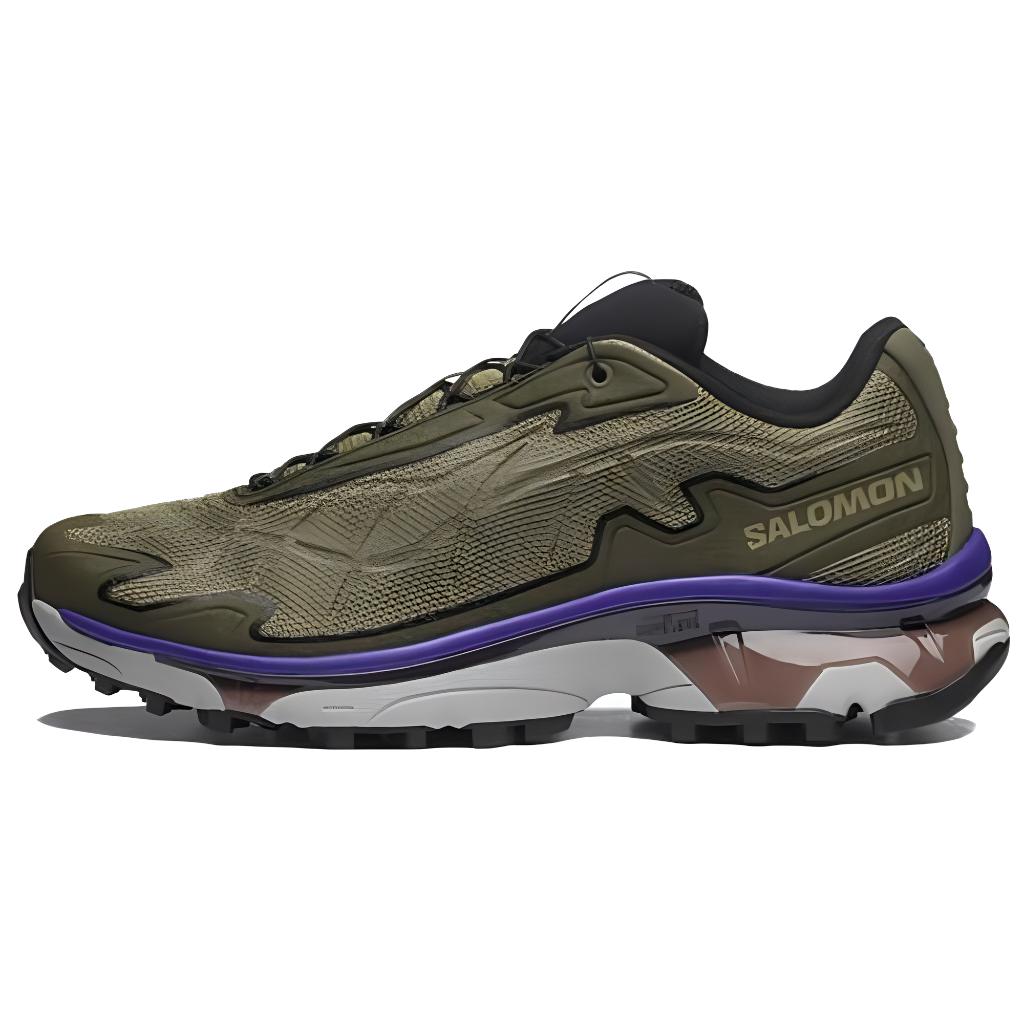 SALOMON XT-Slate Casual Versatile Shock Absorbing Slip Resistant Durable Low Top Running Shoes Unisex Running Shoes Tequila-Green 475758