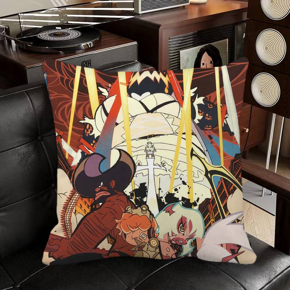 Panty And Stocking With Garterbelt Scanty Anime Pillow Case Square Pillow Bedroom Sofa Leisure Comfort Cushion Car
