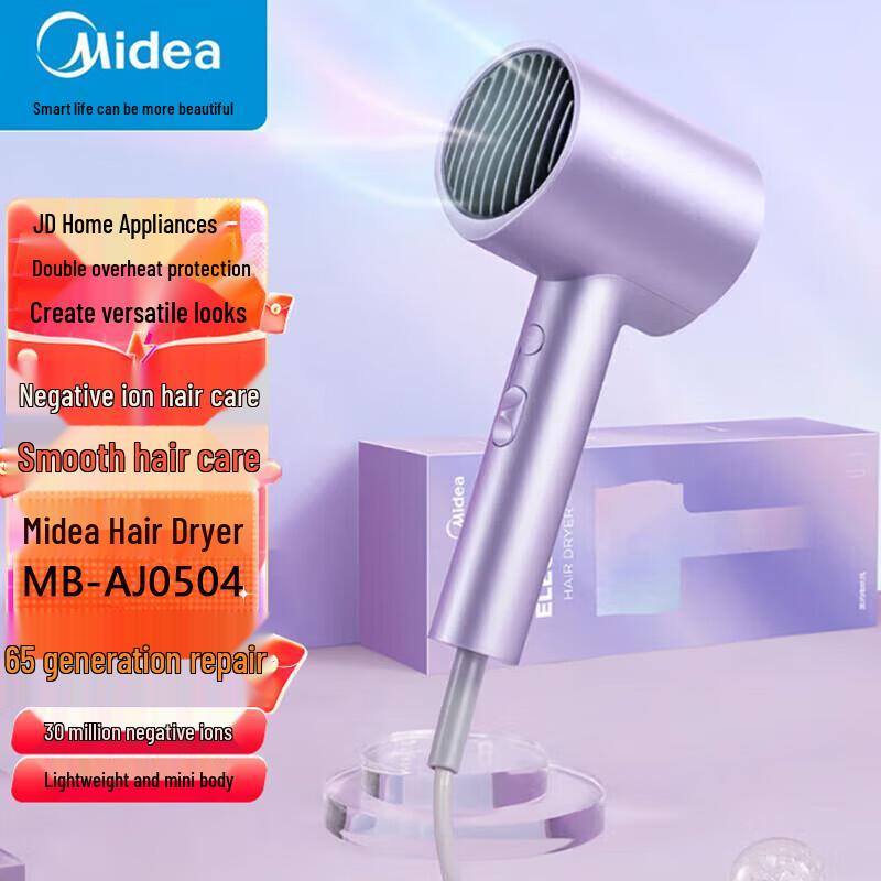 Midea Negative Ion Hair Dryer CN plug (adapter included)