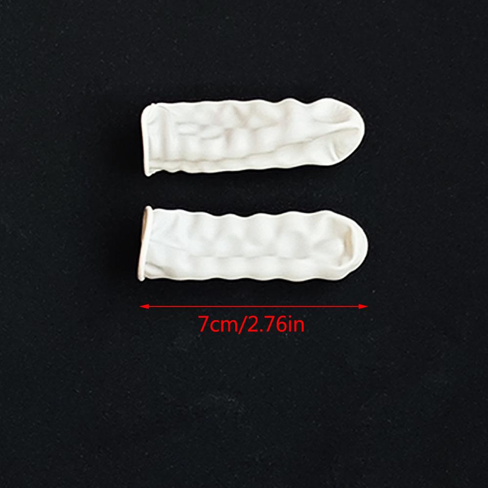 100/10 Pcs Disposable Latex Rubber Powder Free Finger Cots Sets Fingertips Protector Gloves New Watch Repair Tool Part