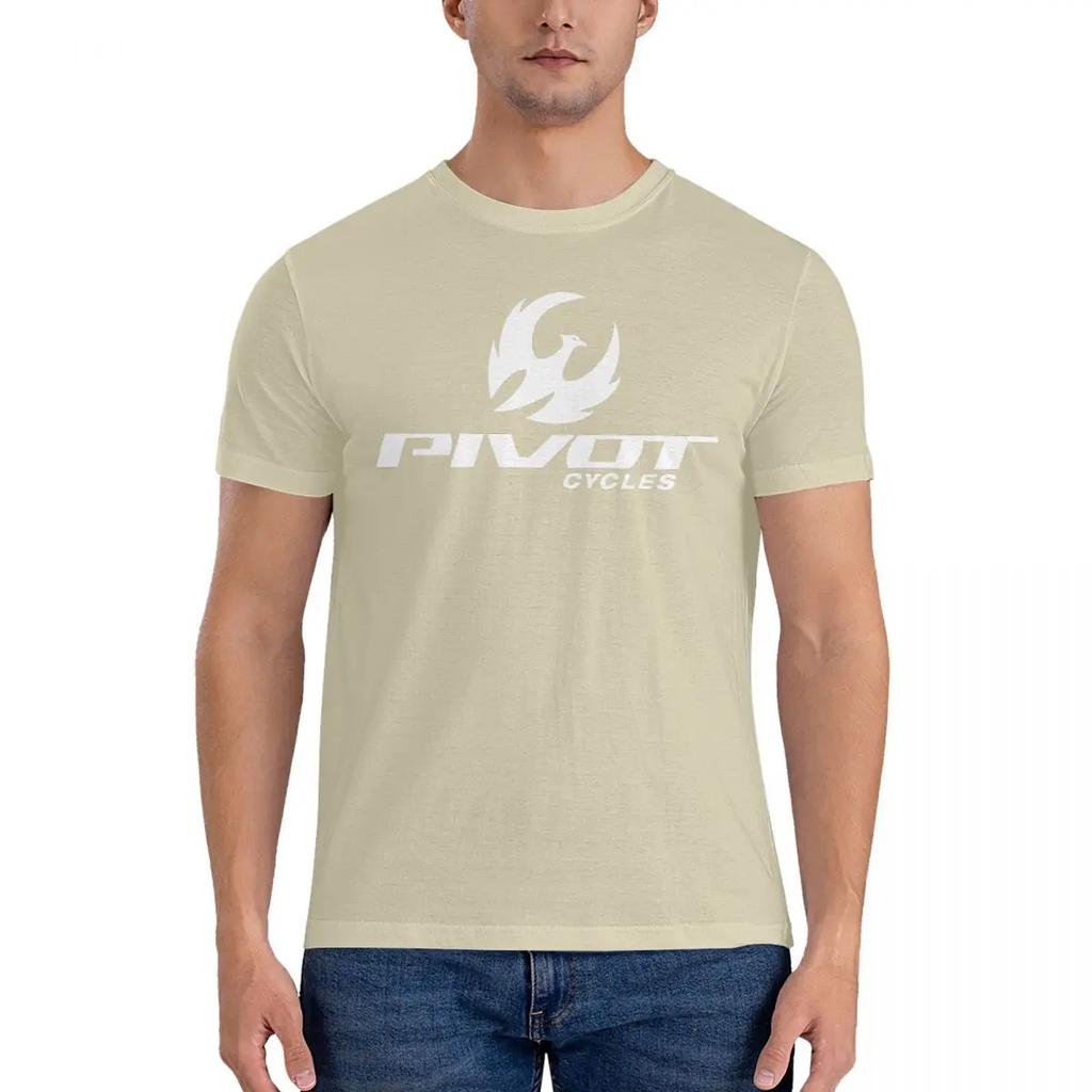 Neue Mode Schwergewicht Pivot Cycles Herren T-Shirt Fahrrad Cooles T-Shirt Kurzarm Rundhals T-Shirts 100% Baumwolle Geschenkidee Tops