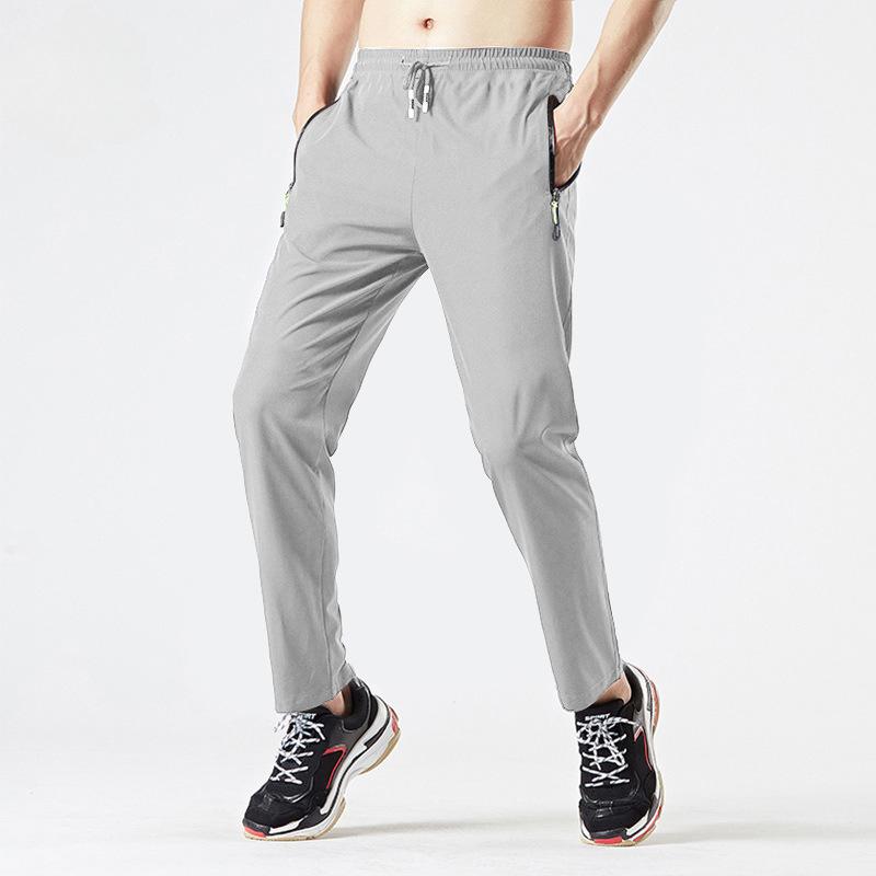 Outdoor Pants Men Quick Dry Straight Running Hiking Pants Elastic Lightweight Yoga Fitness Exercise Sweatpants Joggers