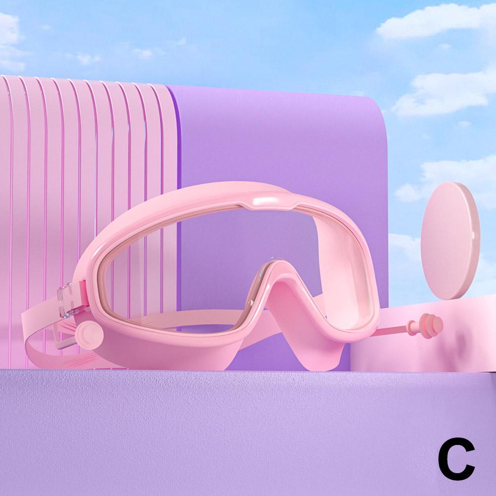 Swimming Goggles Big Frame Swimming Goggles Big Frame HD Wide View Anti-Fog UV Protection Swimming Goggles for Adults No Leaking