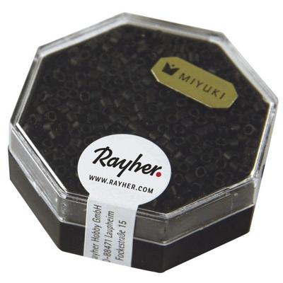 Delica-rocailles, 2.2mm Matte Metallic, Box, Black, 7g