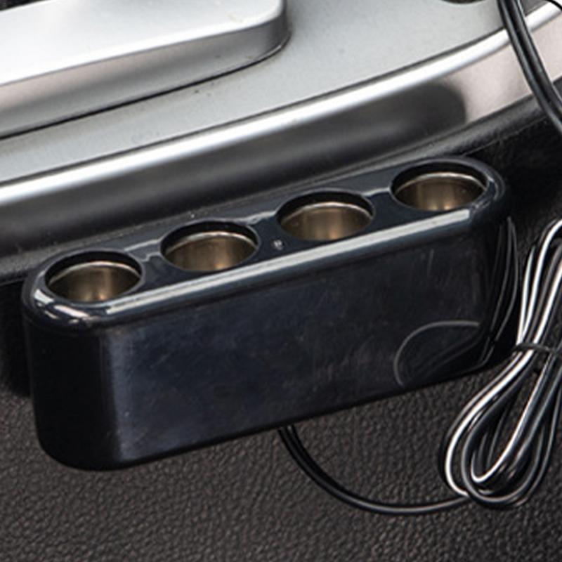 Samochodowy 12V adapter wielogniazdowy 4-drożny Wielogniazdowy adapter 4-gniazdowy Wtyczka samochodowa Zasilacz telefoniczny 12V potrójny adapter samochodowy Y