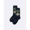 GU by Uniqlo Style Heat Crew Socks  Argyle 