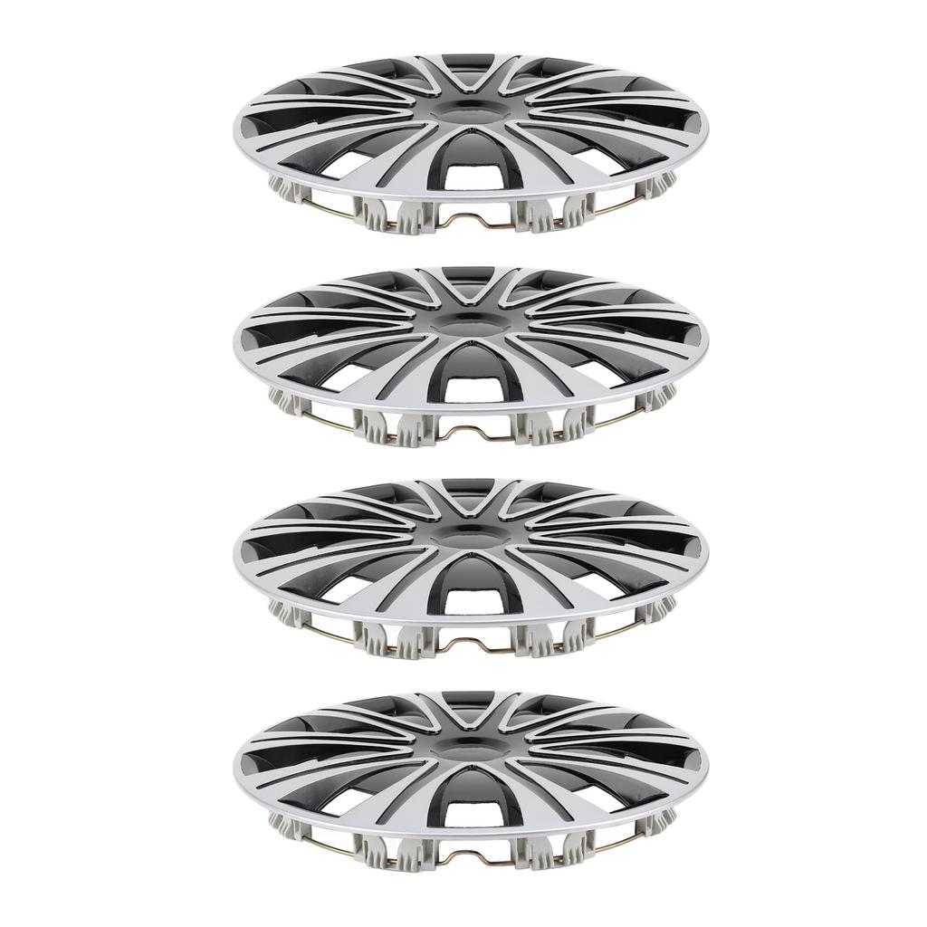4 Pcs 17 Inch Wheel Hub Cap Full Protection Snap On Sporty Look Universal Wheel Rim Covers for
