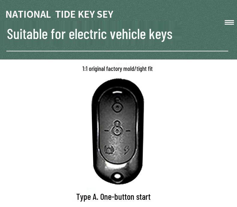 Yadea Elektrofahrzeug Schlüsselhülle für Green Jia/E8/Q6/M6/M3/T5/M2S Modelle - Fernbedienungsschutz