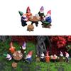 Resin Decorations Garden With Fantasy Dwarfs For Home And Patio Handicrafts