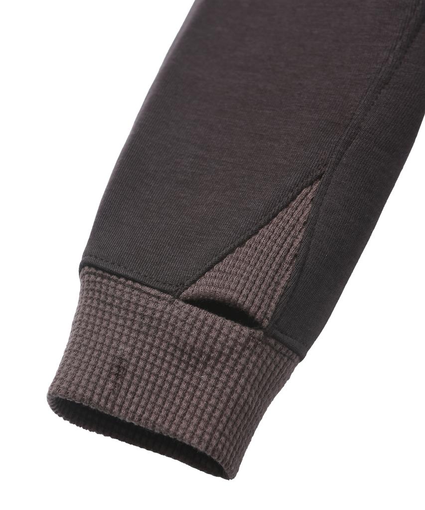Phyps Motorcycle H-Tech Grid Mix Hoodie Zip-Up Burgundy