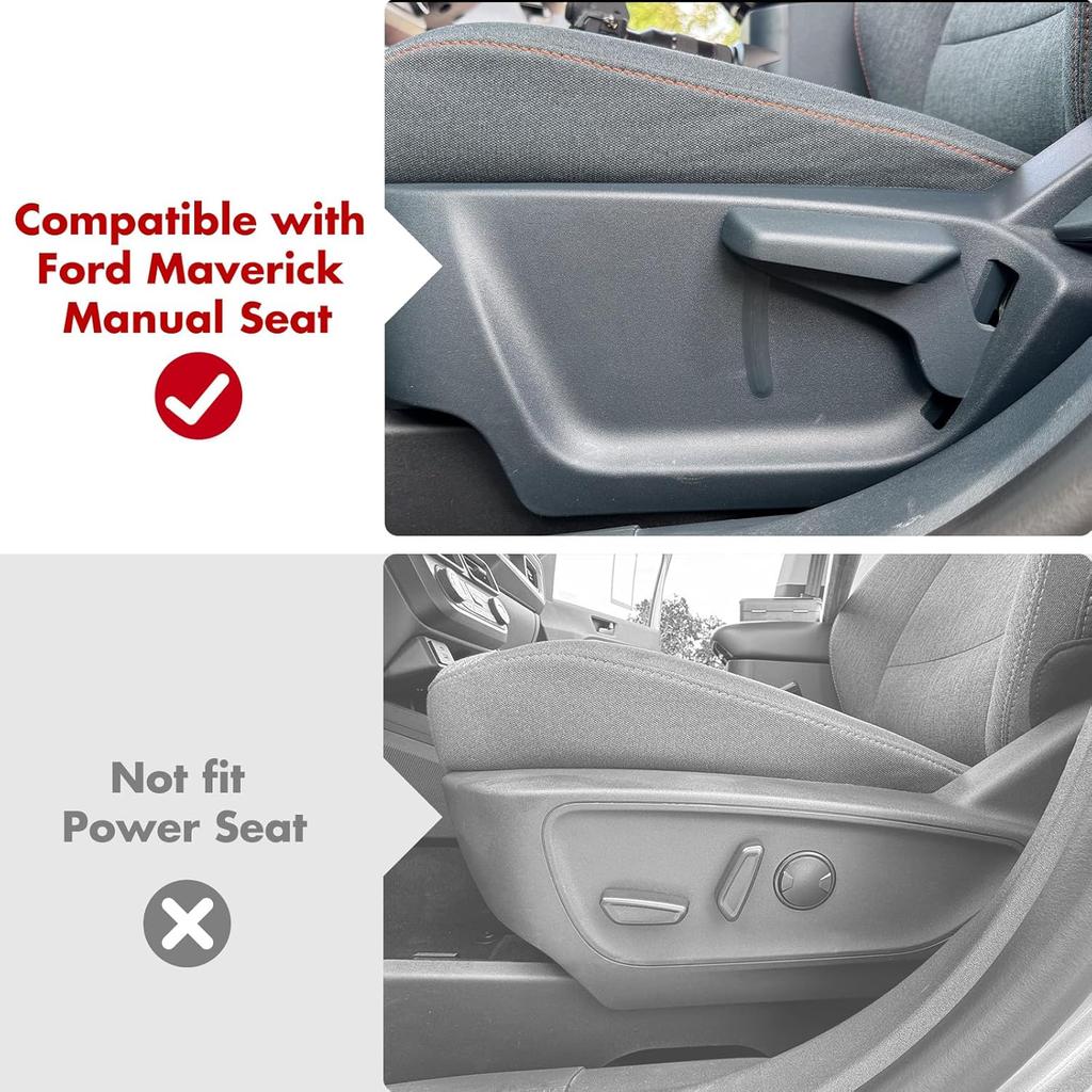 Mabett Under-Seat Storage Box For Ford Maverick Manual Seat -2025, Front Row Manual Seat Underseat Organizer Accessories