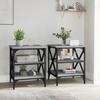 VidaXL Tables d'appoint 2 pcs Sonoma gris 40x42x50 cm Bois ingénierie 825779