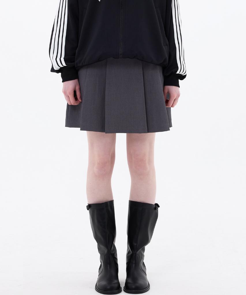 Alikim Moon Night Pleats Skirt / Charcoal