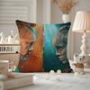 Cushion Cover Anti-dustmite Pillowcase Invisible Zipper Silky Short Plush Sofa Cushion Cover The War Between The Land And The Se