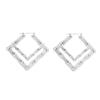 Gold Hip Hop Bamboo Hoop Earrings – Extra Large Exaggerated Circle Studs