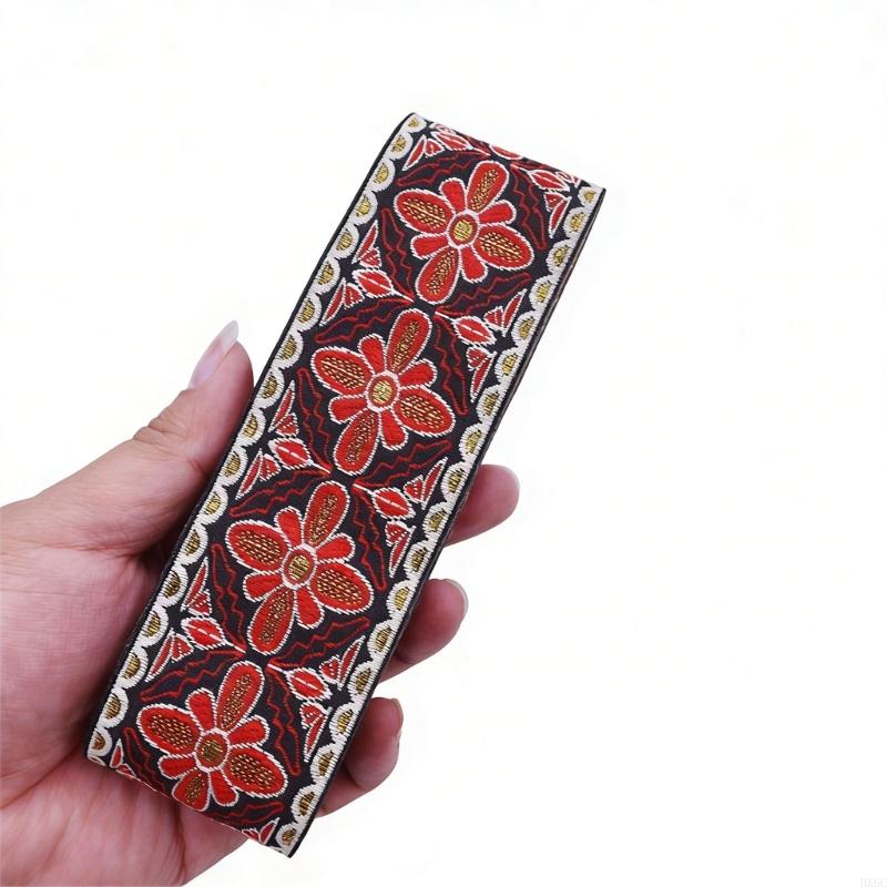 Retro Fabric Sewing Trim 7.1yardX50mm Polyester Webbing Ribbon For Sewing Craft HX6C