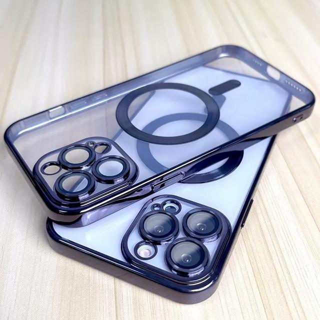 

Роскошный прозрачный мягкий чехол для Magsafe с беспроводной зарядкой для Iphone 11 12 13 14 Plus Pro X Xs Xr Max, силиконовый противоударный чехол for iphone14 (6.1 )