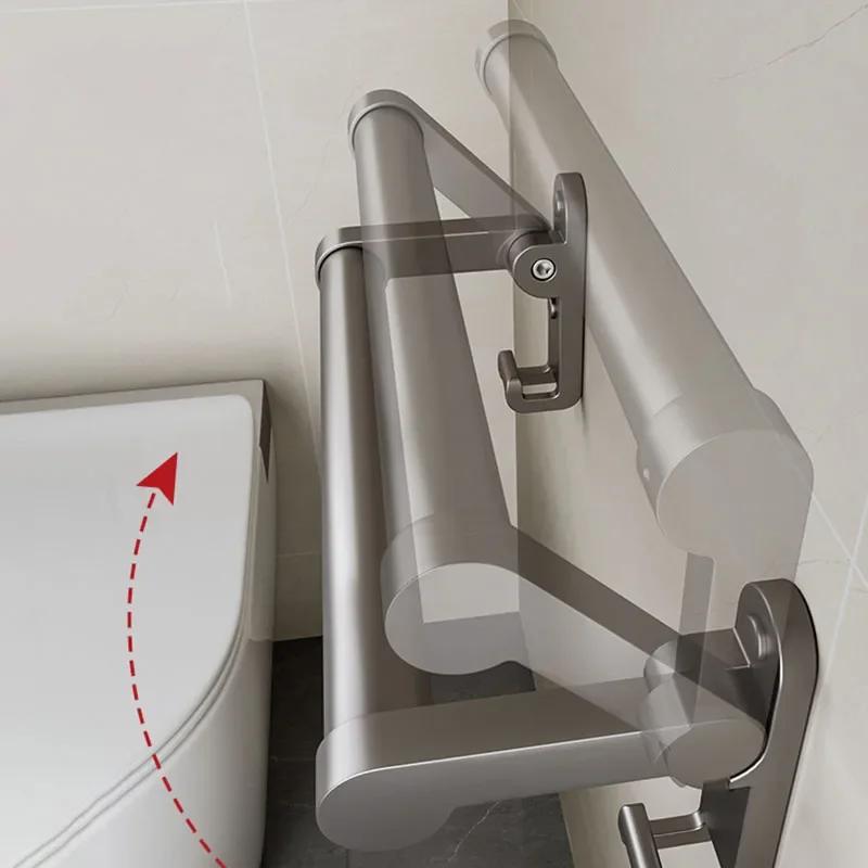 Bohrfreie Armlehne Klappbar Badezimmer Toilette Ältere Sicherheit Toilettenarmlehnen Geländer Schwangere Frauen Toilette Rutschfester Griff