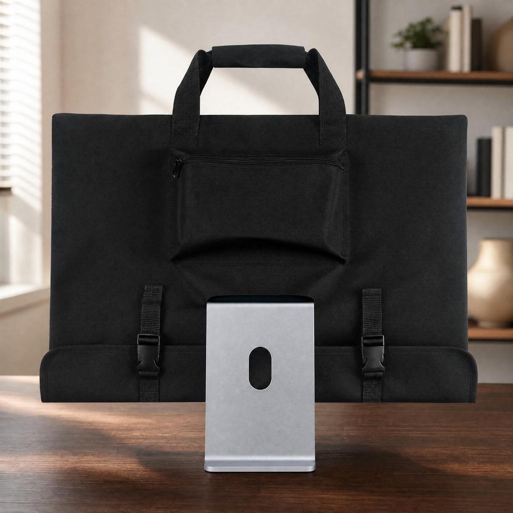 Integrated PC Carrying Sleeve with Compartments Adjustable Storage Bag Padded