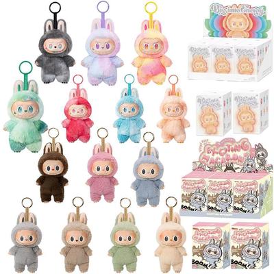 High Quality Labubu Monster Box Toy Heart Macaron A Seat Series PVC Pendant Doll Model Monster Replica Keychain Kid Plush Toys Birthday Gifts