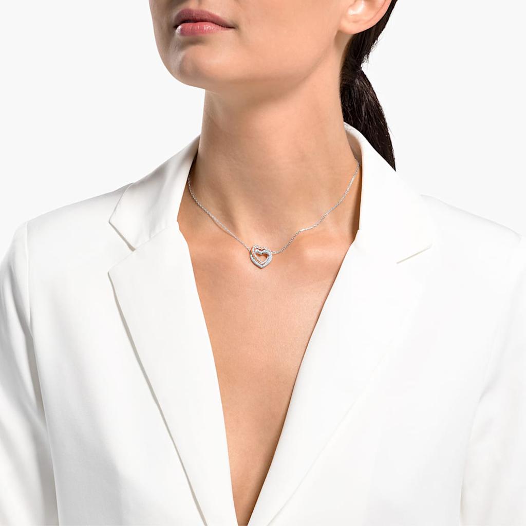 Swarovski Swa Infinity Double Heart Necklace Women necklace 5518868