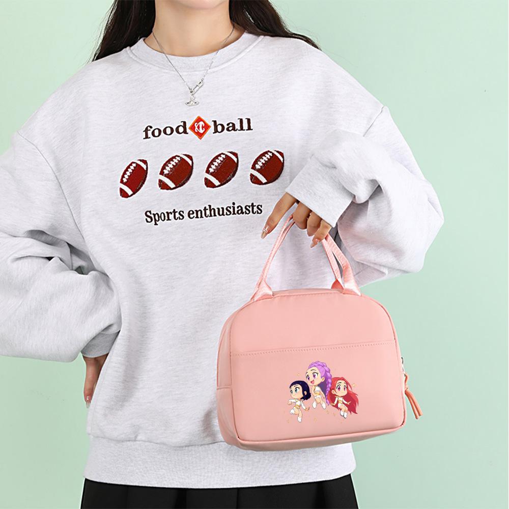 4Pcs/set Anime K-Pop Printed Backpack with Pencil Case Handbag for Teenager Student Boy Girl Bookbag Schoolbag Large Capacity Travel Bag Rucksak