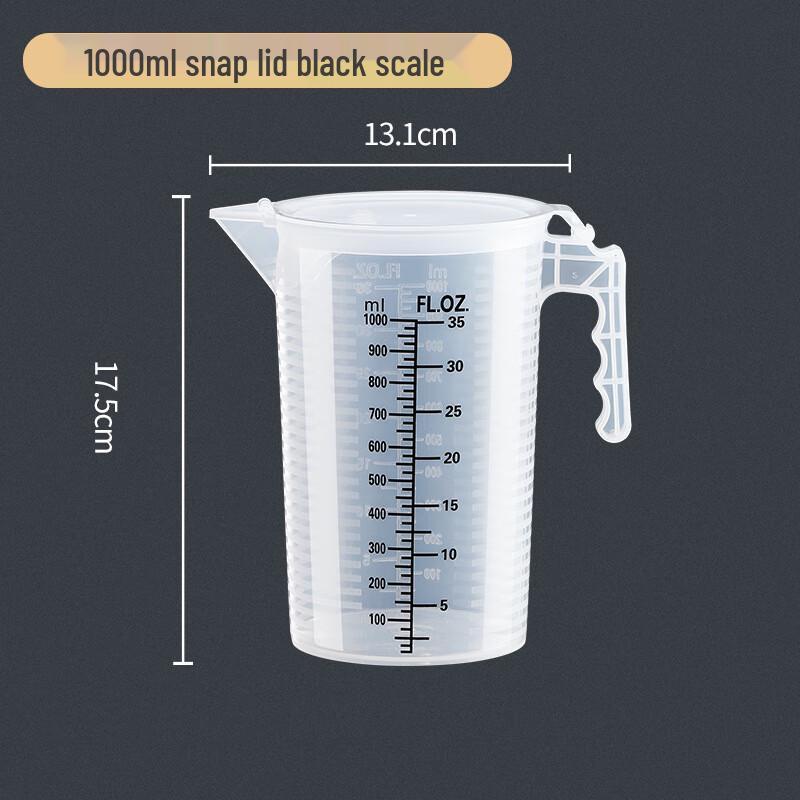 Yangg Verdickte Messbecher aus Kunststoff mit Graduierung
