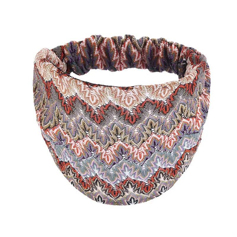 

1 шт. Женские этнические банданы с капюшоном, дышащие, тонкие, широкие аксессуары для волос, повязка на голову, эластичная накидка, широкополые оранжевый/зелёный