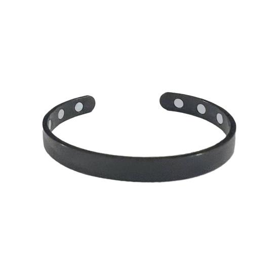 Magnetic Bracelet Adjustable Unisex Bracelet Minimalist Alloy Bangle with Effective Magnets Open Cuff Bracelet Gift for Men And