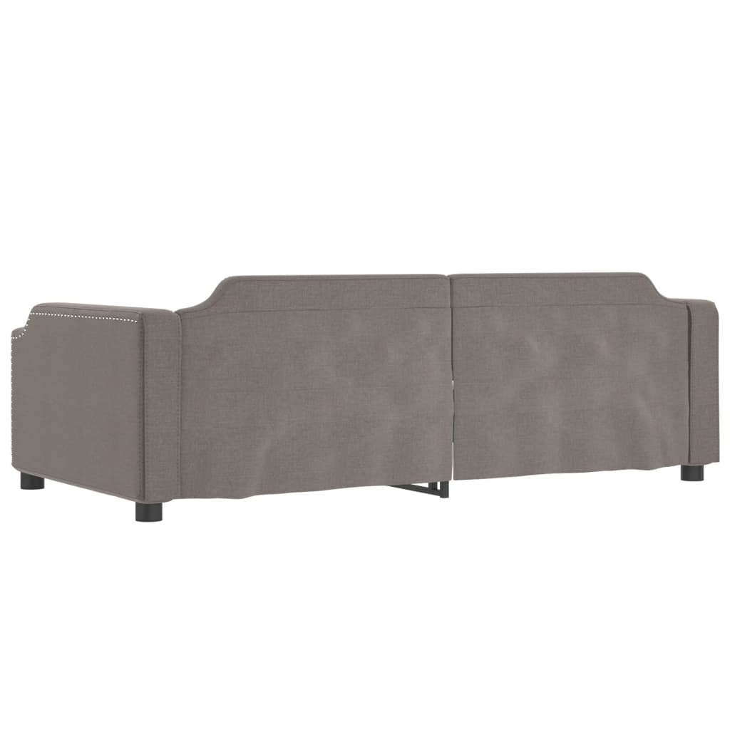 Daybed Taupe 90 x 200 cm Fabric