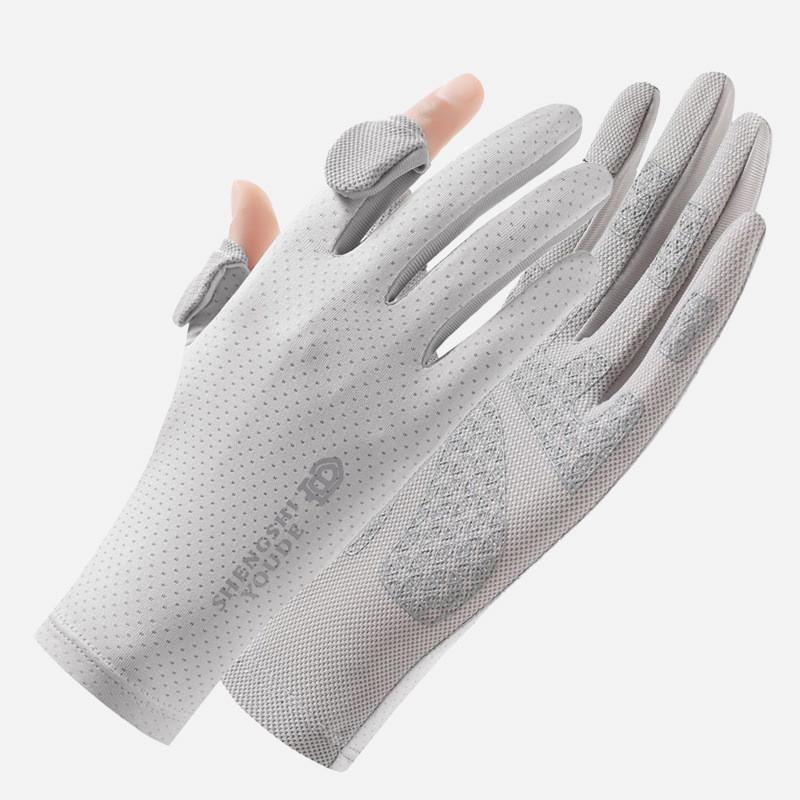 Summer Cycling Gloves For Men Women With Breathable Polyester Antislip Sun Protection