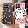 For Huawei Honor X8 4G 5G X8a X8b Phone Case Soft Liquid Silicone Bumper HonorX8 X 8 Anti-knock Cute Panda Astronaut Cover Capa