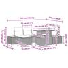 Garden Dining Set with Cushions 7 pcs Beige and Grey
