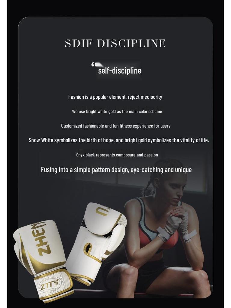 ZTTY Muay Thai Punching Bag Gloves with Rubber and Plastic Liner