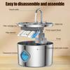 3.2L Pet Water Fountain Stainless Steel Automatic Water Dispenser Cat Water Fountain with Clear Window Quadruple