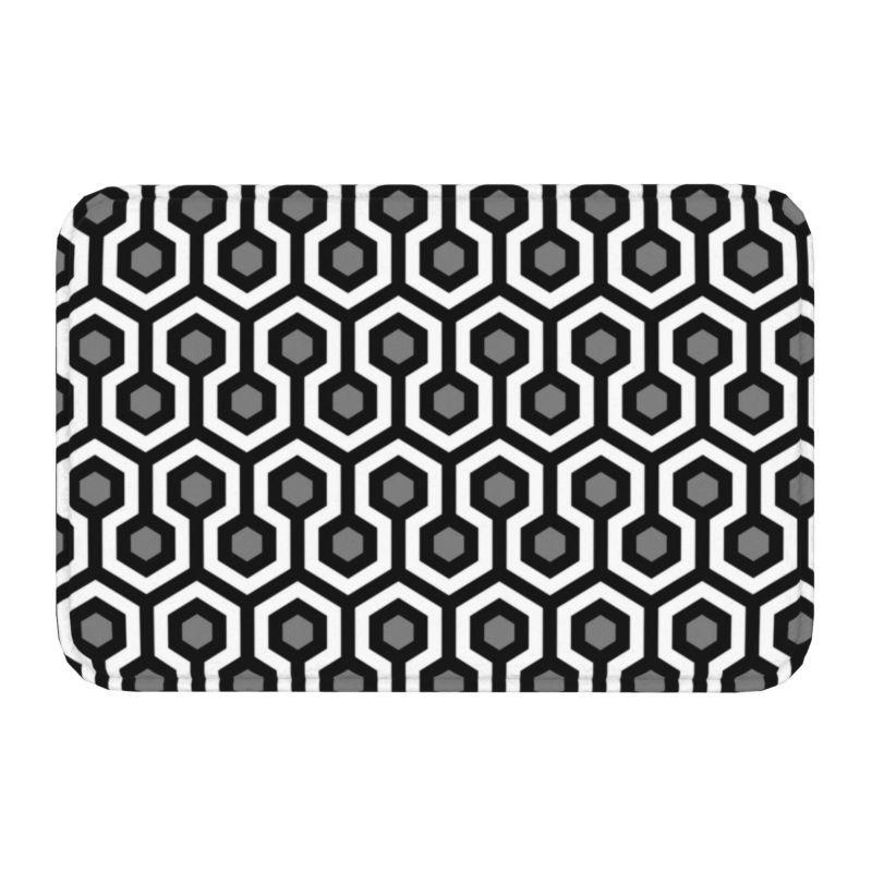 Geometric Pattern Carpet Mat Rubber Backing Rug Geometric Patterns for Modern Home Decoration Floor Mat Door Mat Non-slip Rug