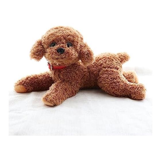 Toy Poodle Poodle Plush Toy Dog Realistic Handmade Gentle Touch Cute Soothing Dog Stuffed Animal Body Pillow Cute Sleeping Together Fluffy Gift for